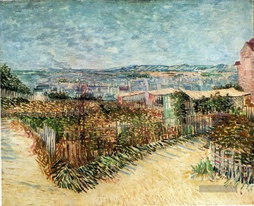 Gemüsegärten in Montmartre Vincent van Gogh Ölgemälde